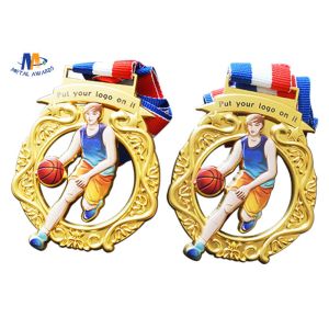 Basketball 65×4MM Cut Out Medals