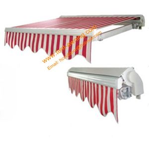 Quality Durable Motorized Remote Control Retractable Half Cassette Awning for sale