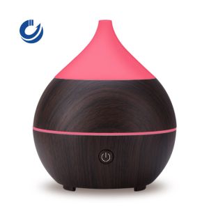Dark Wood Grain Ultrasonic Bluetooth Aroma Diffuser With Speaker