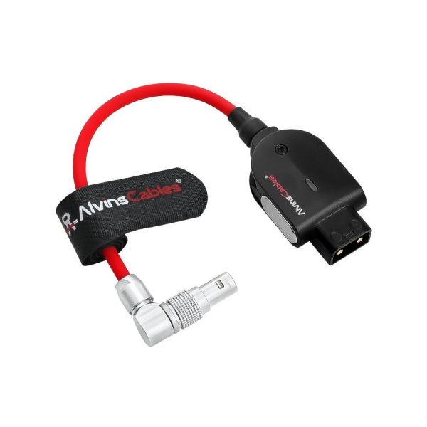 Alvin's Cables Smart-Dtap to Rotatable Right Angle 0B 2 Pin Male for Blackmagic