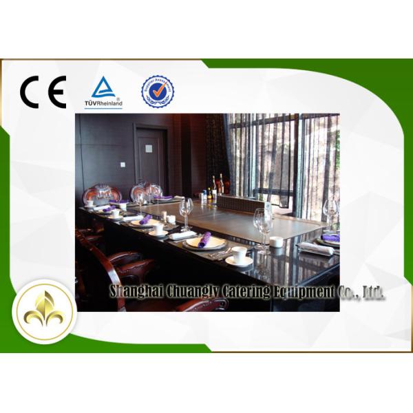 Commercial / Residential Teppanyaki Grills Table With Exhaust & Purifier System