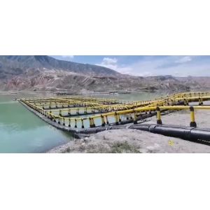 Square Fish Farming Cage 3m*3m-12m*12m HDPE Plastic Aquaculture Cage with Long