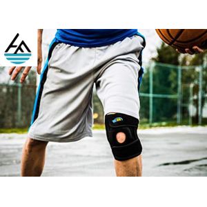 Unisex Powerlifting Knee Sleeves , Knee Compression Sleeve Running With Holes