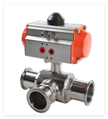Ball Valve NAMUR DIN3337 Stainless Steel Pneumatic Actuator