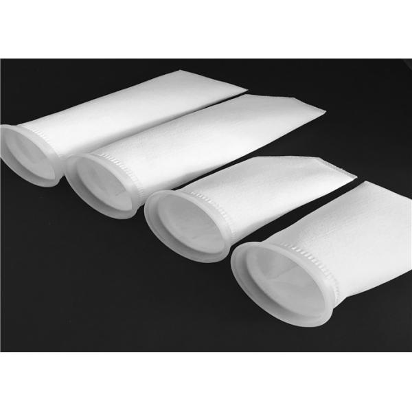 PE / PP Needle Liquid Filter Bag / 25 Micron Polyester Bag Filter Customized