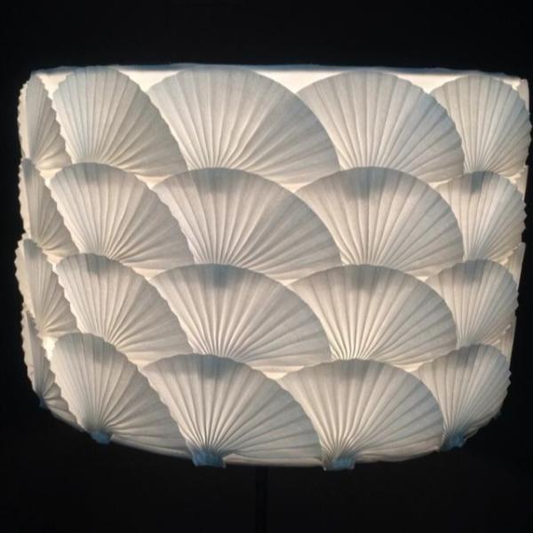 Buy E27 White Bedside Lamp Shades D300*200mm Cotton Felt Shell at wholesale prices