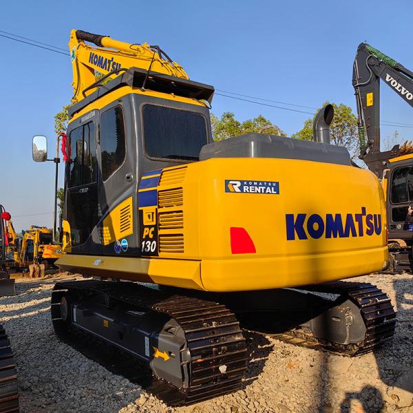 Used Komatsu Pc130-7 Equipment Excavator 13Ton Diggers Compact Size