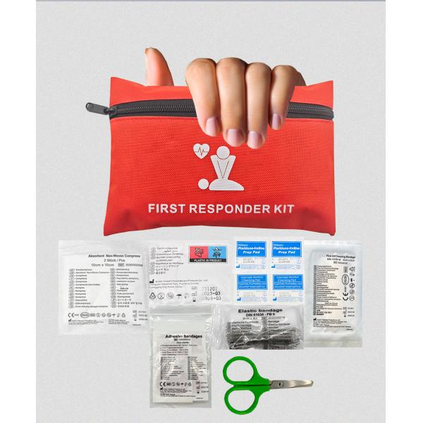 Portable First-aid Packet Outdoor Survival First Aid Kits Emergency Bag with Gauze Bandage Band Aid Camping Hiking Travelling