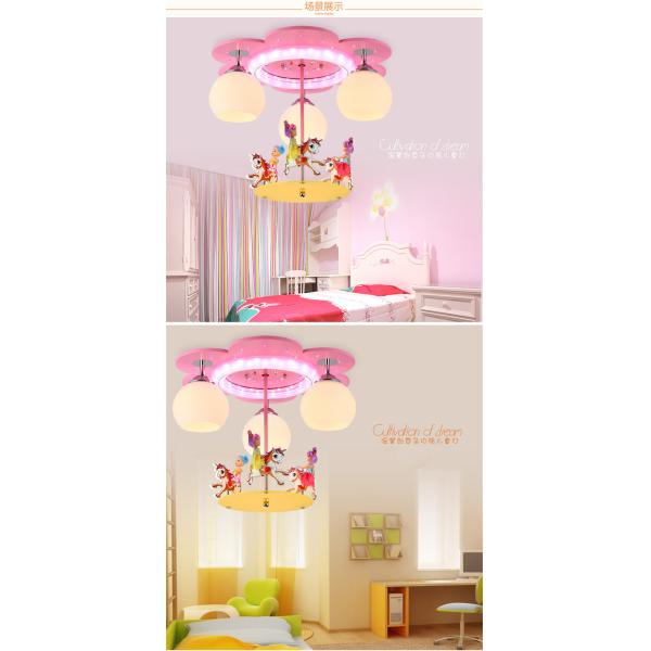 Modern Pink Ceiling Lights Deco Living Room Children Cartoon Princess Chandelier(WH-MA-154)