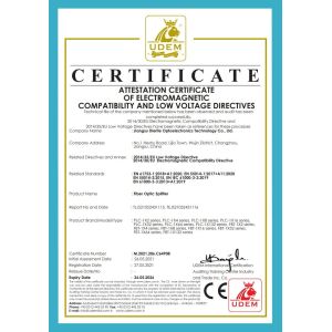 Jiangsu Dierite Optoelectronics Technology Co.,Ltd. Certifications