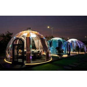 New Design Star Room Prefabricated PC Dome Tent Transparent Polycarbonate Dome