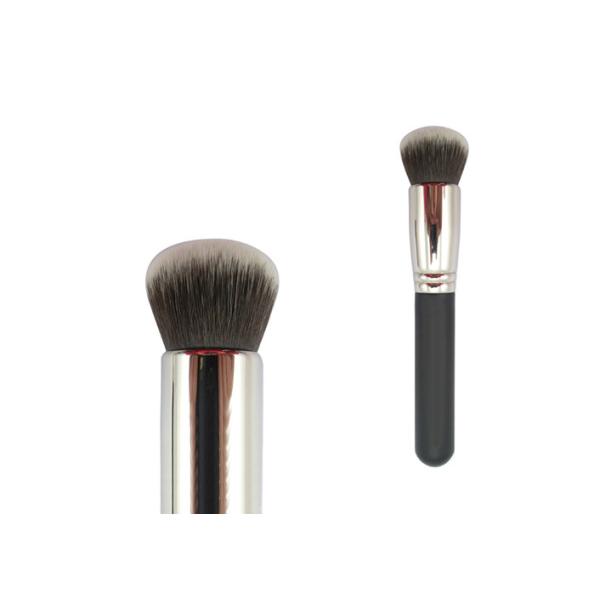 Buy Synthetic Bronzer Makeup Brush Sliver Ferrule Grey And Black Hair at wholesale prices