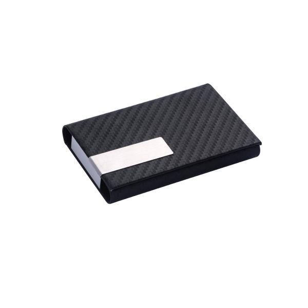 Buy Slim Metal Name Card Holder Holds Up To 50 Business Cards Rectangle Design In Polybag Pack at wholesale prices