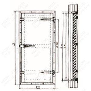 Quality Stainless Steel Refrigerated Door for sale