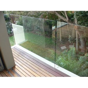 Balustrade Balcony Tempered Glass Panel Easy Cleaning 12mm Safety