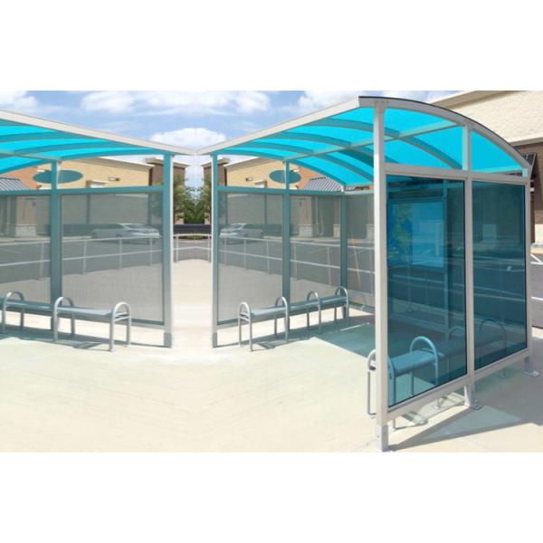 Buy Personalized Stainless Steel Bus Shelter Holistic Design Whole Height 2.5-2.8 Meters at wholesale prices