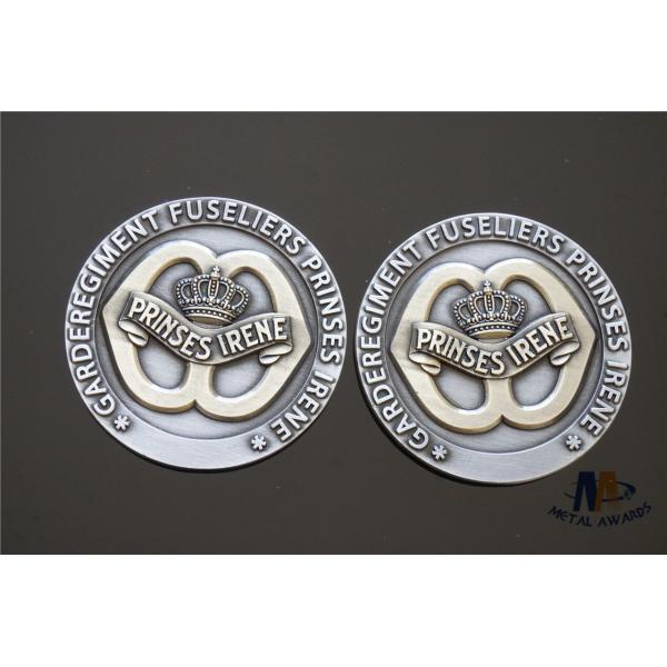 Buy Cute Custom Challenge Coins Crown Double Tone Plating And Backside Engraved / Coin 3D Model at wholesale prices