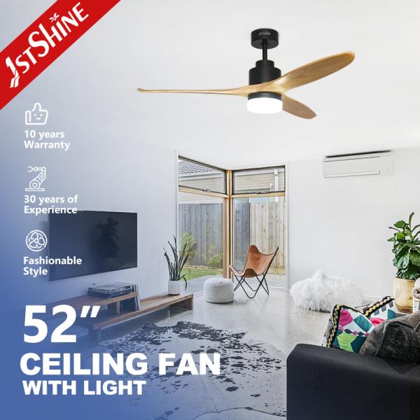 Buy Control Method Wall Control 52 Inch Solid Wood Ceiling Fan for Home Hotel and Office at wholesale prices