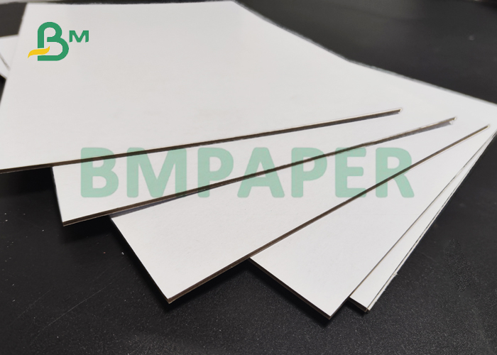  1.5mm 2mm Laminated Duplex Board White Back 70 * 100cm Two Side Coated