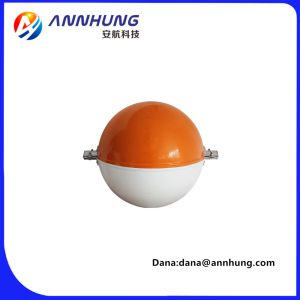 500KV Aircraft Warning Sphere Aluminum Fastener High Rise Transmission Lines