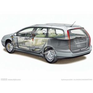 Professional Car GPS Antenna With 3M RG174 Cable Vertical Polarization Twist