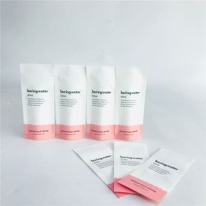 Resealable Gravure Printing PLA Biodegradable Kraft Paper Bags