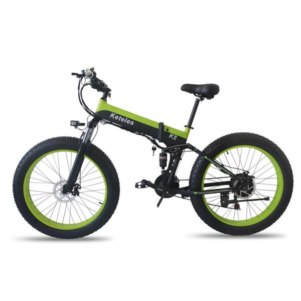 Buy ODM Folding Fat Bike Electric 45km/H Max Speed 13Ah Lithium Powered at wholesale prices