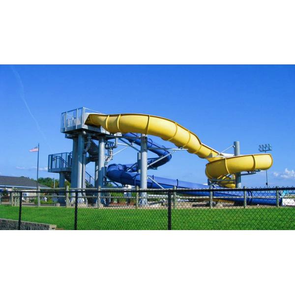 OEM Kids Water Park Playground Swimming Pool Outdoor Games Fiberglass Slide