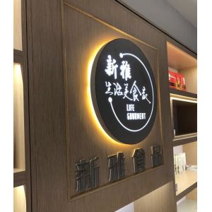 Hollow Out Hanging Lightbox Sign