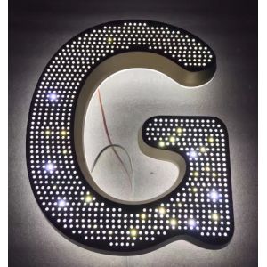 Waterproof LED Modules Wall Mounted Backlit 3d Acrylic Box Letters