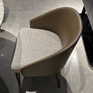 Ash Wood Black Fabric Dining Chairs