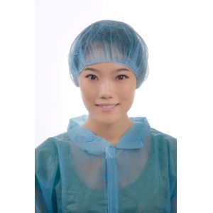 CE Breathable Disposable Non Woven Bouffant Cap