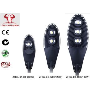 China Bridgeux Chips High Power Waterproof IP66 3pcs COB LED Street Light Die-casting Housing 150w 160w 170w 180w on sale