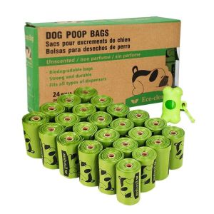 Heavy Duty Biodegradable Dog Poop Bags Easy Open With Matte Texture