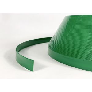 China Aluminum Core Green Color Plastic Trim Cap 2 CM Width Waterproof For LED Signs Making on sale