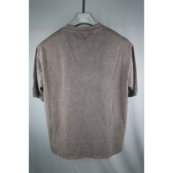 Men's Casual Acid Wash 100%Cotton T-Shirts Heavyweight 230 260gsm Oversize Plain Blank