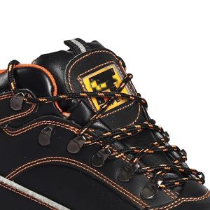 Waterproof Nubuck Cow Leather Upper Dual Density Pu Outsole Safety Boots for