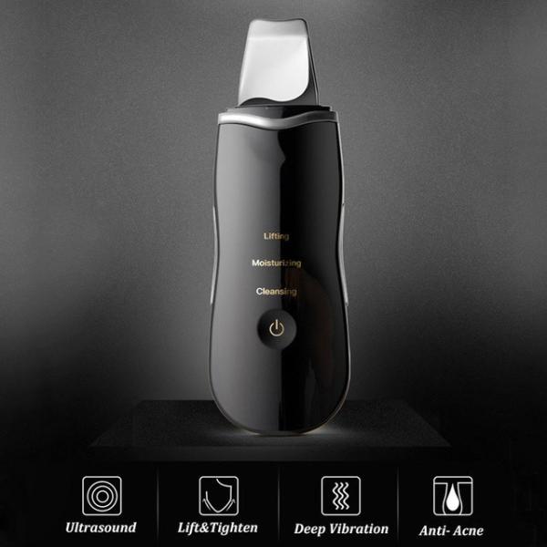 Buy Portable Facial Scrubber Machine Ultrasonic Deep Face Cleaning Scrubber at wholesale prices