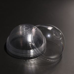 Clear Plastic Cup Lid Dome Lid With Customized For Juice Cups