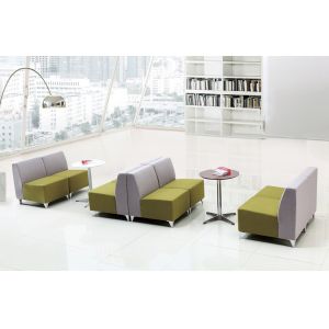 Custom Shared Workplace Fabric Office Lobby Sofa 0.35CBM
