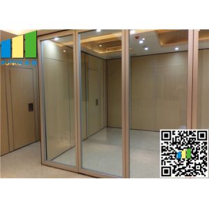 China Sliding Aluminum Glass Partition Wall , 10mm Tempered Glass Wall Partition on sale
