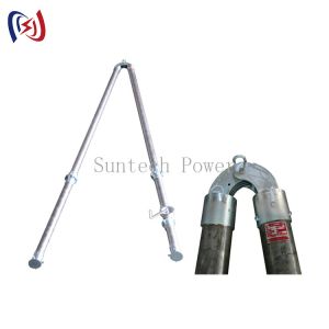 China A Shape Tubular Gin Pole Stringing Tools In Tower Erection Tools on sale