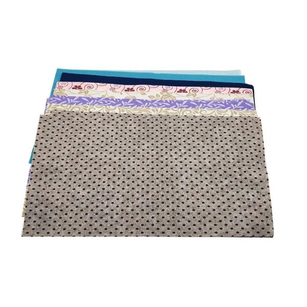 Modern Elegant Non Woven Polyester Fabric Kitchen Dishcloth Flower Printing