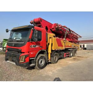 SYM5538THB Sany Concrete Pump Truck Used Mounted On Volvo Chassis