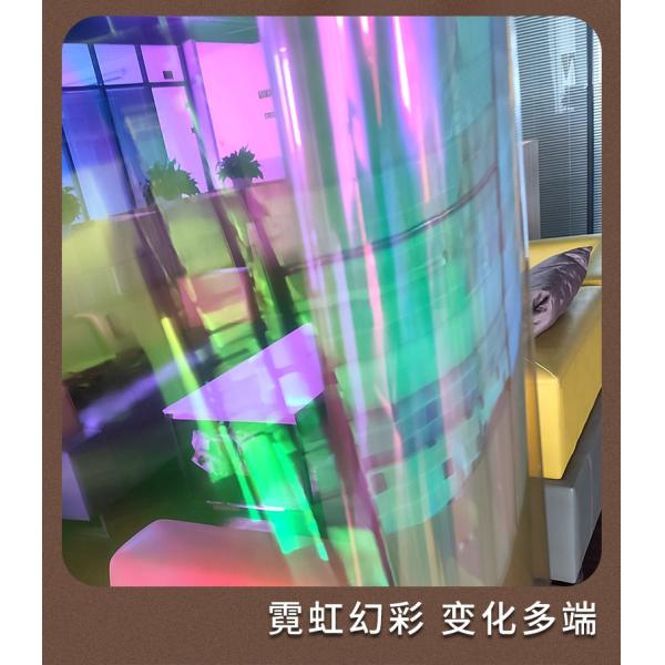 Visible and Colorful Function Self Adhesive Glass Film for Shining Transparent Rainbow Effect Stickers in Office Supermarket