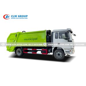 Shacman Rear Tipping Compressed Garbage Truck Customized 14cbm