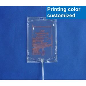 Transparent 100ml 250ml Disposable Infusion Bag With Two Ports