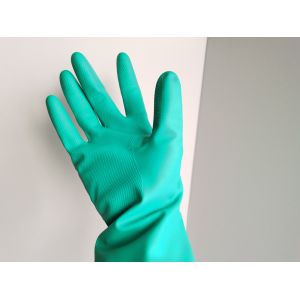 China 11mil Heavy Duty Chemical Protective Gloves Chemical Safety Gloves on sale