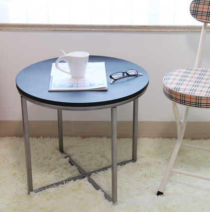 Small End Round Metal Coffee Table With Metal Legs For Showroom 450 * 480mm