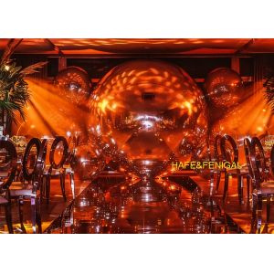 Silver PVC Inflatable Mirrored Balloons For Event Planners And Designers